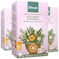 Kokos & Mango, Rooibos, Dilmah, 20 påsar x12 askar 30g